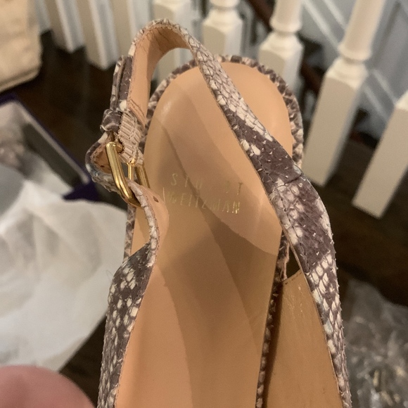 Stuart Weitzman Snakeskin Wedges - Picture 2 of 4